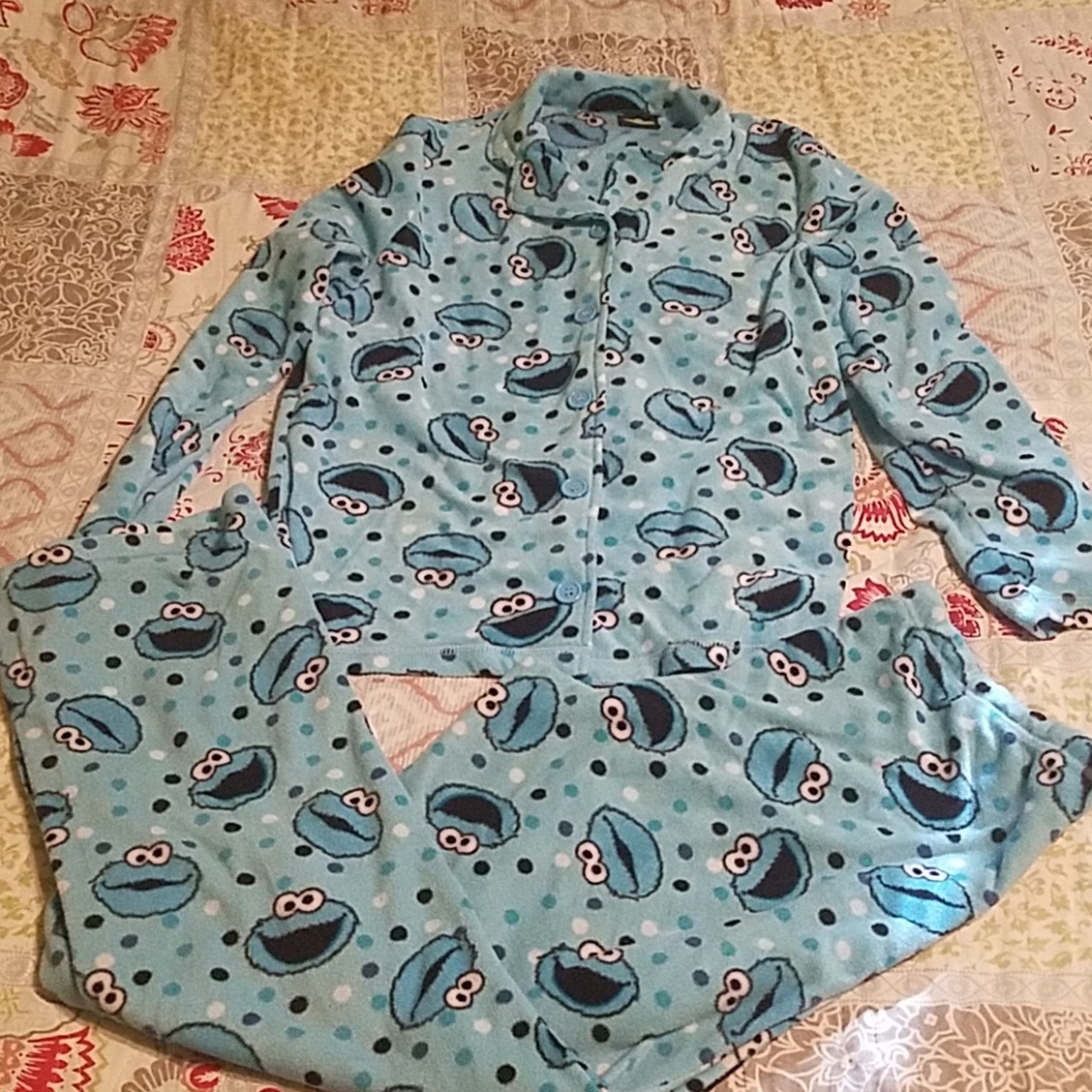 Cookie Monster Two piece Pajamas